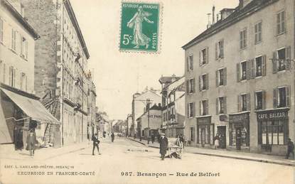 / CPA FRANCE 25 "Besançon, rue de Belfort "