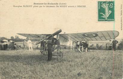 CPA FRANCE 45 "Beaune la Rolande, Monoplan Blériot piloté par le Lieutenant De BONDY" / AVIATION