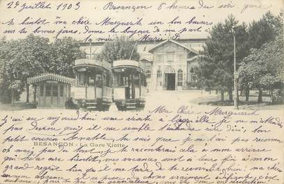 / CPA FRANCE 25 "Besançon, la gare Viotte" / TRAMWAY