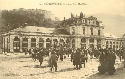 / CPA FRANCE 25 "Besançon les Bains, gare de Mouillère"