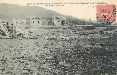 / CPA FRANCE 25 "Besançon, fort de Montfaucon après l'explosion"