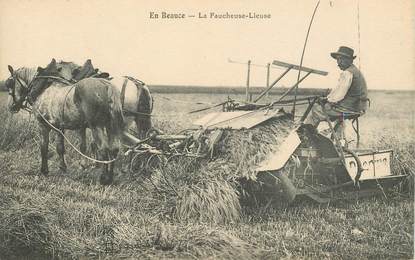 CPA FRANCE 45 "En Beauce, la faucheuse lieuse" / AGRICULTURE