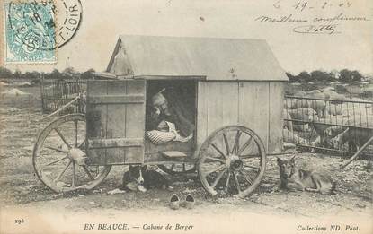 CPA FRANCE 45 "En Beauce, cabane de berger"