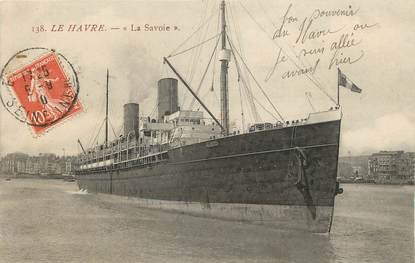 CPA FRANCE 76 "Paquebot La Savoie au Havre"