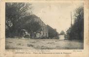 25 Doub / CPA FRANCE 25 "Cendrey, place des bifurcations et route de Besançon"