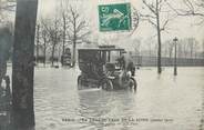 75 Pari CPA FRANCE 75 "Paris, la Grande Crue 1910, une panne de voiture"