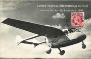 06 Alpe Maritime CPA FRANCE 06 "Cannes Festival international du Film 1946" / AVIATION