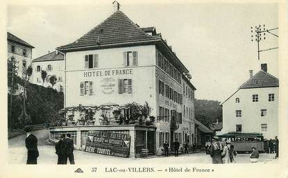 / CPA FRANCE 25 "Lac ou Villers, hôtel de France"