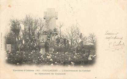 CPA FRANCE 45 "Env. d'Orléans, Coulmiers, monument aux morts"