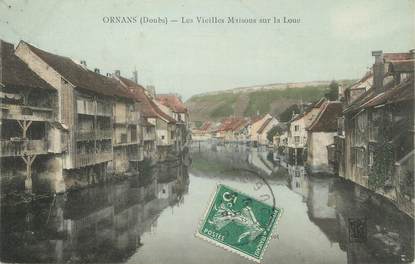 / CPA FRANCE 25 "Ornans, les vieilles maison sur la Loue"