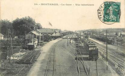 CPA FRANCE 45 "Montargis,   la gare" / TRAIN