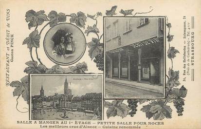 CPA FRANCE 67 "Strasbourg, Restaurant, Pr. G. Pinck, rue des Hallebardes"