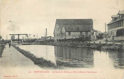 / CPA FRANCE 25 "Montbéliard, le canal du Rhône au Rhin"