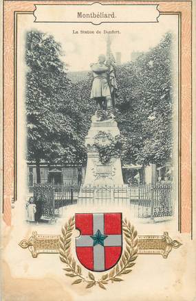 / CPA FRANCE 25 "Montbéliard, la statue de Denfert"