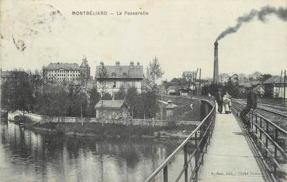 / CPA FRANCE 25 "Montbéliard, la passerelle"