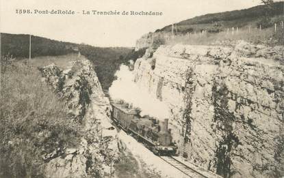 / CPA FRANCE 25 "Pont de Roide, la tranchée de Rochedane"