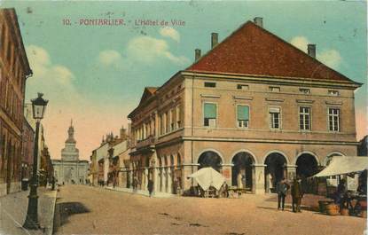 / CPA FRANCE 25 "Pontarlier, l'hôtel de ville "