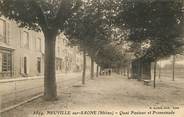 69 RhÔne CPA FRANCE 69 "Neuville sur Saone, quai Pasteur et promenade"