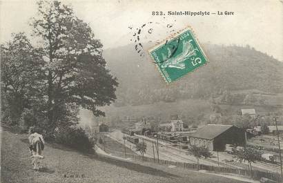 / CPA FRANCE 25 "Saint Hippolyte, la gare"