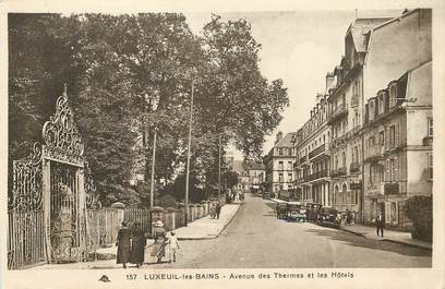 CPA FRANCE 70 "Luxeuil les Bains, avenue des Thermes et les Hotels"