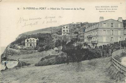 CPA FRANCE 76 "Saint Pierre en Port, Hotel des Terrasses"