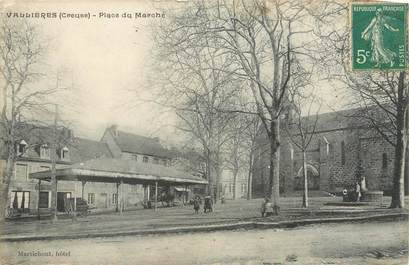 / CPA FRANCE 23 "Vallières, place du marché"