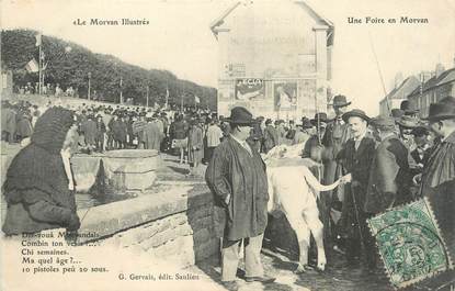 / CPA FRANCE 21 "Saulieu, une foire en Morvan"