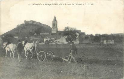 / CPA FRANCE 21 "Village de Malain, et ruines du château"