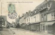 27 Eure / CPA FRANCE 27 "Beaumont le Roger, hôtel de ville et rue Saint Nicolas"