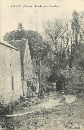 CPA FRANCE 51 "Verneuil, lavoir sur la Semoigne"