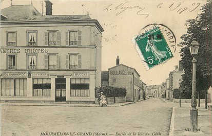 CPA FRANCE 51 "Mourmelon le Grand, entrée de la rue du Génie"