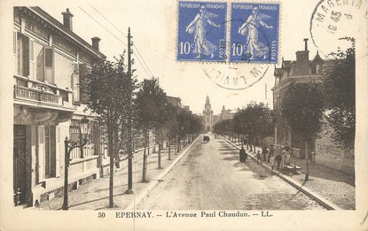 / CPA FRANCE 51 "Epernay, l'avenue Paul Chaudon"