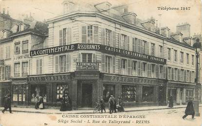 / CPA FRANCE 51 "Reims, caisse des Continentale d'Epargne"