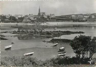 / CPSM FRANCE 29 "Ile de Batz, le port, la plage et les maisons du bourg"