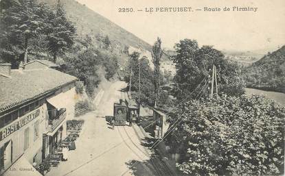 CPA FRANCE 42 "Le Pertuiset, Route de Firminy"