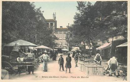 CPA FRANCE 42 "Rive de Gier, Place du Marché"