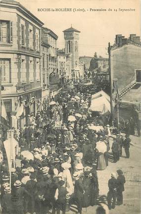 CPA FRANCE 42 "Roche la Molière, Procession du 14 septembre"