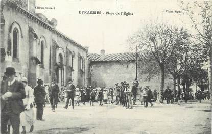 / CPA FRANCE 13 "Eyragues, place de l'Eglise"