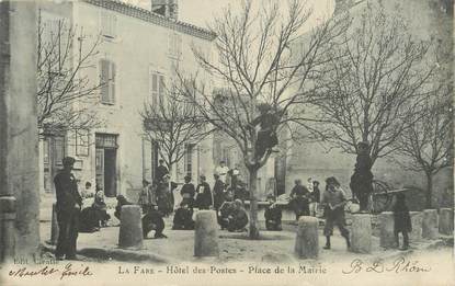 / CPA FRANCE 13 "La Fare, hôtel des postes, place de la mairie"