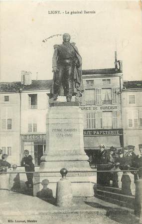 CPA FRANCE 55 "Ligny, le Général Barrois, Papeterie, Boucherie"