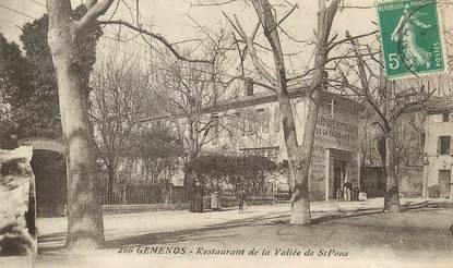 / CPA FRANCE 13 "Géménos, restaurant de la vallée de Saint Pons"
