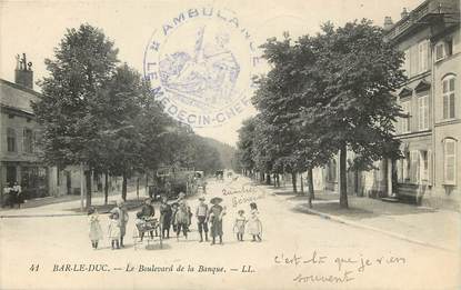 CPA FRANCE 55 "Bar le Duc, le boulevard de la banque"