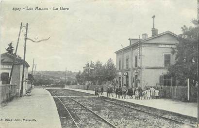 / CPA FRANCE 13 "Les Milles, la gare"