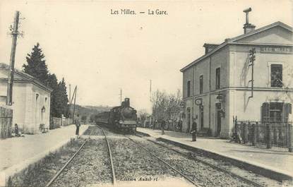 / CPA FRANCE 13 "Les Milles, la gare "