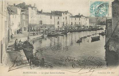 / CPA FRANCE 13 "Martigues, le quai Sainte Catherine "