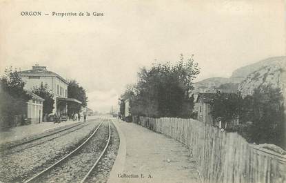 / CPA FRANCE 13 "Orgon, perpective de la gare"