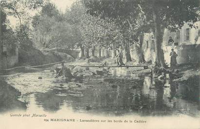 / CPA FRANCE 13 "Marignane, lavandières sur les bords de la Cadière"