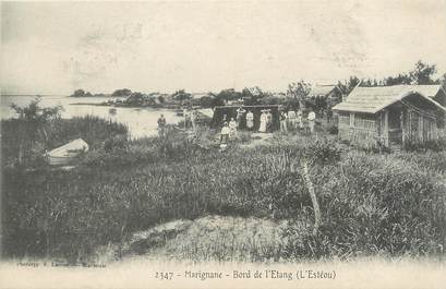 / CPA FRANCE 13 "Marignane, bord de  l'Etang"