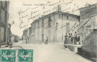 / CPA FRANCE 13 "Meyrargues, bld de la Liberté"