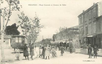 / CPA FRANCE 13 "Miramas, place centrale et av de Salon"